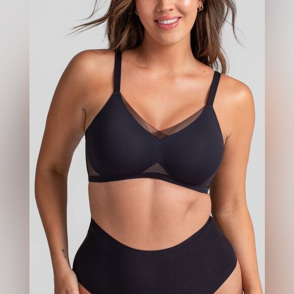 Honeylove Crossover Bra Black - Picture 1 of 6